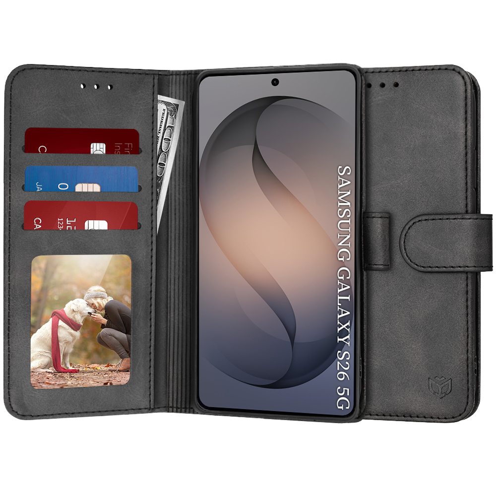 Калъф за Samsung Galaxy S26 - Techsuit Diary Book - Черен