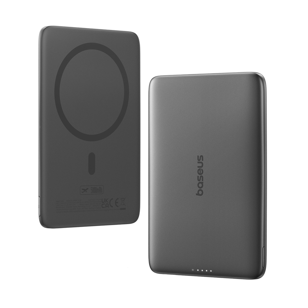 MagSafe външна батерия, Type-C PD20, 5000mAh - Baseus PicoGo AM41 (P1007680C123-00) - Черна