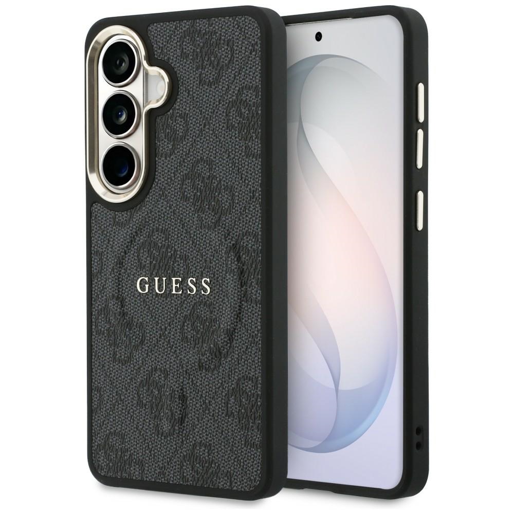 Калъф за Samsung Galaxy S26 Plus - Guess 4G Embossed Ring MagSafe (GUHMS26MP4MSEGCK) - Черен