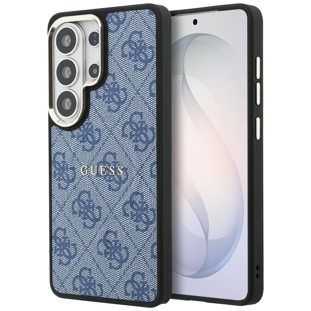 Калъф за Samsung Galaxy S26 Ultra - Guess 4G Embossed Ring MagSafe (GUHMS26LP4MSEGCB) - Син