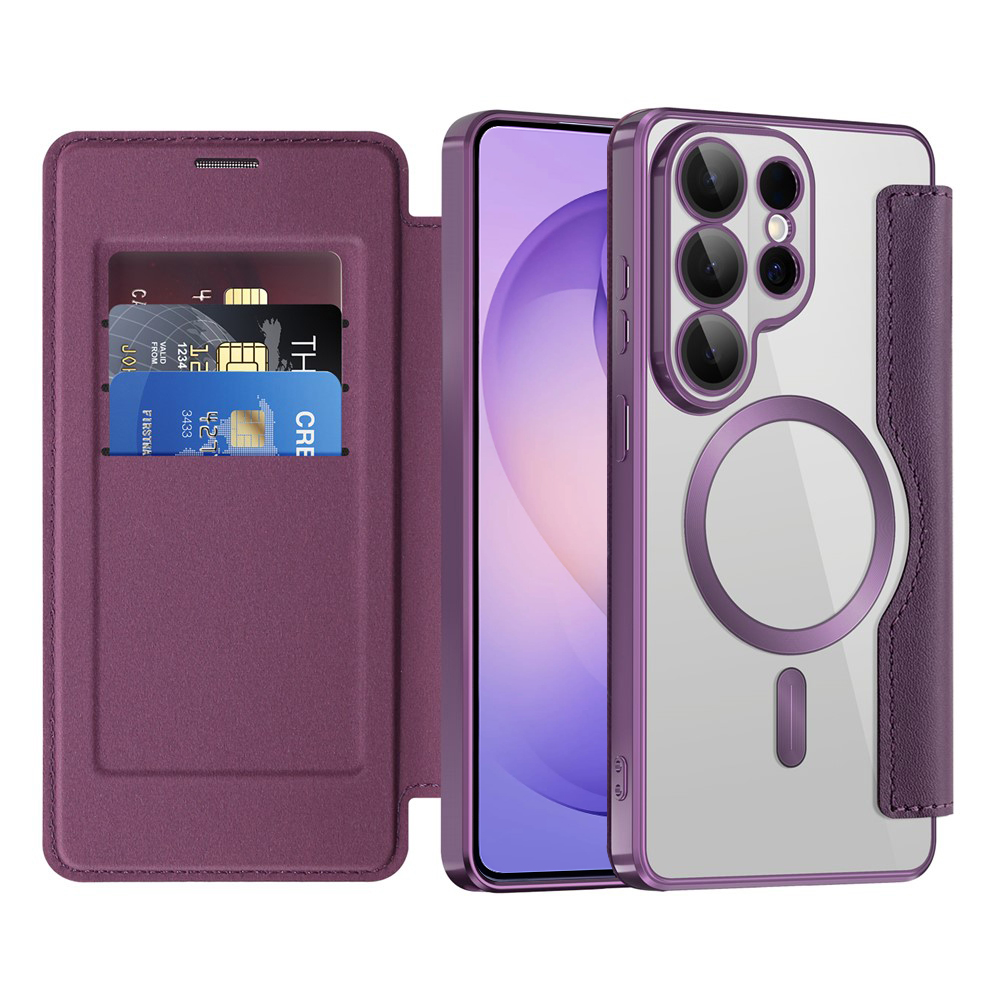 Калъф за Samsung Galaxy S26 Ultra - Techsuit SmartMag Book Case - Лилав