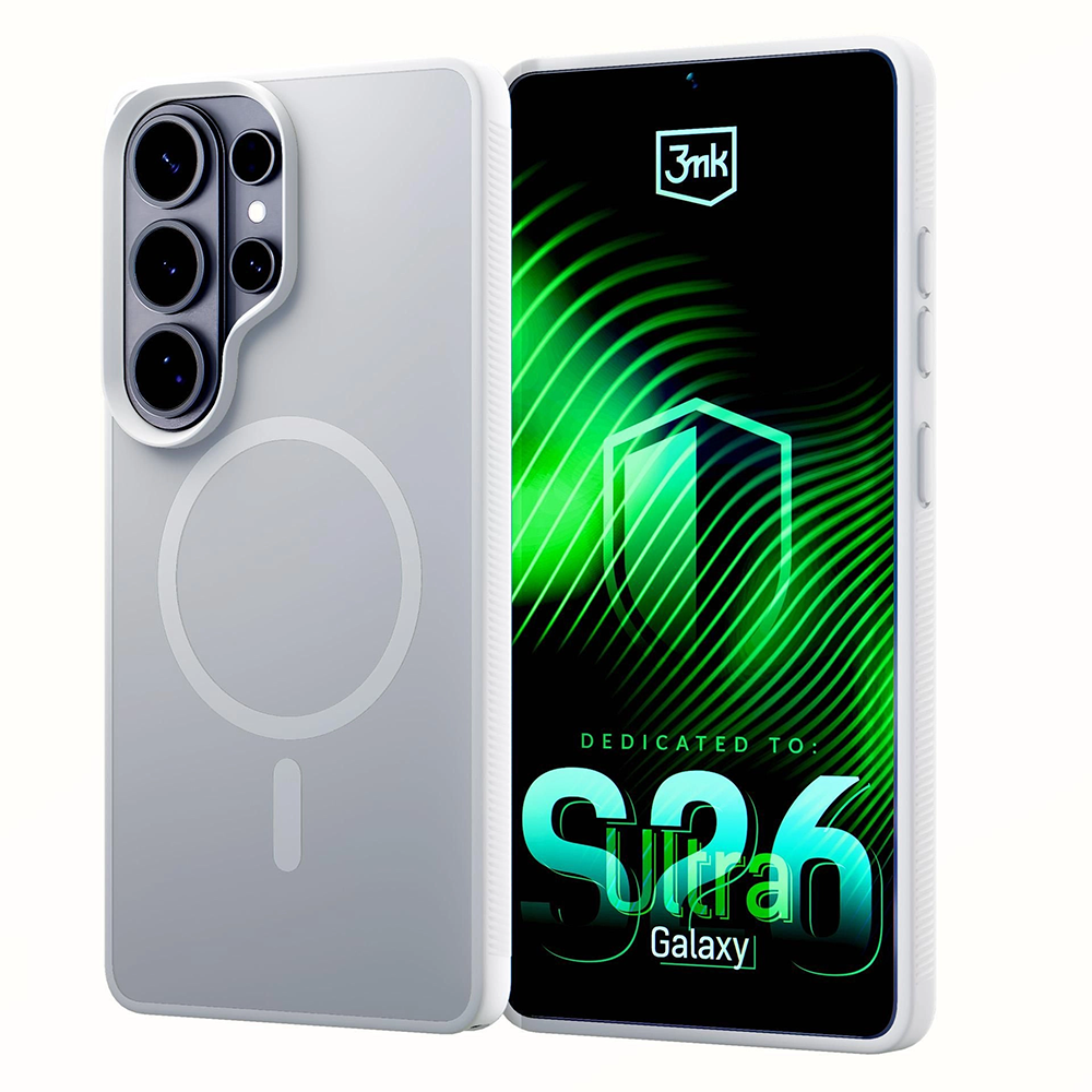 Калъф за Samsung Galaxy S26 Ultra - 3mk Smoke MagCase - Бял