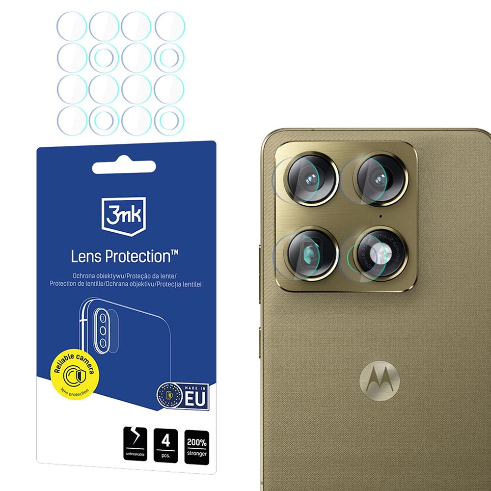 Капак за Motorola Signature (комплект 4) - 3mk Lens Protection - Прозрачен