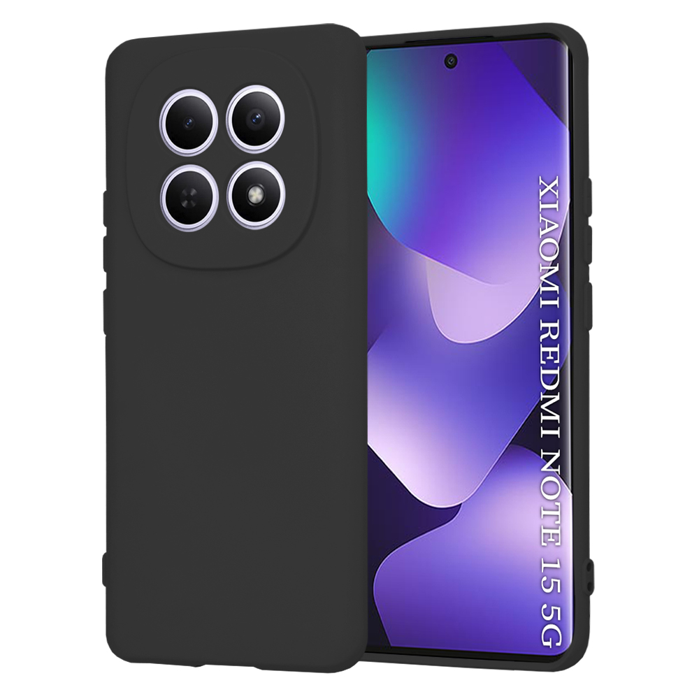 Калъф за Xiaomi Redmi Note 15 5G / Note 15 4G / Poco M8 5G - Techsuit SoftFlex - Черен