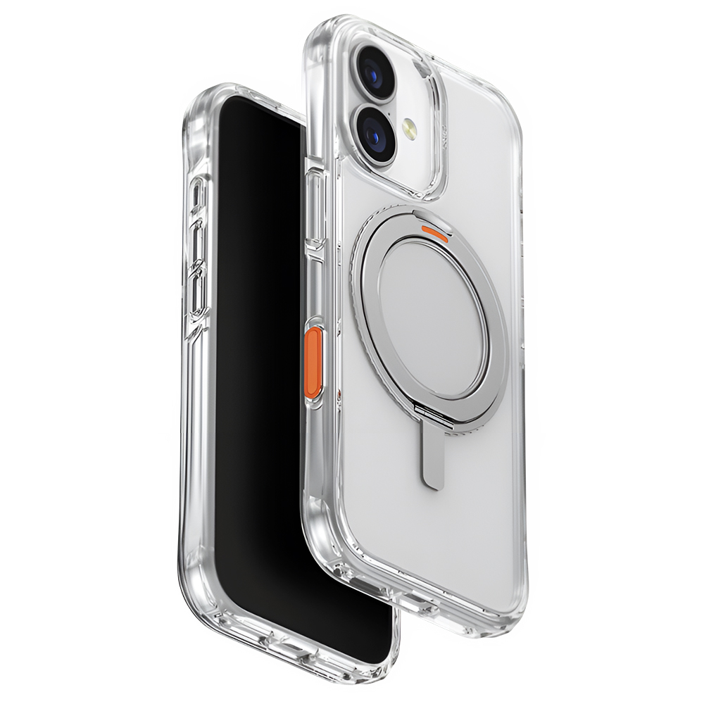 Калъф за iPhone 17 - UNIQ Swivix 360° Kickstand - Сребрист