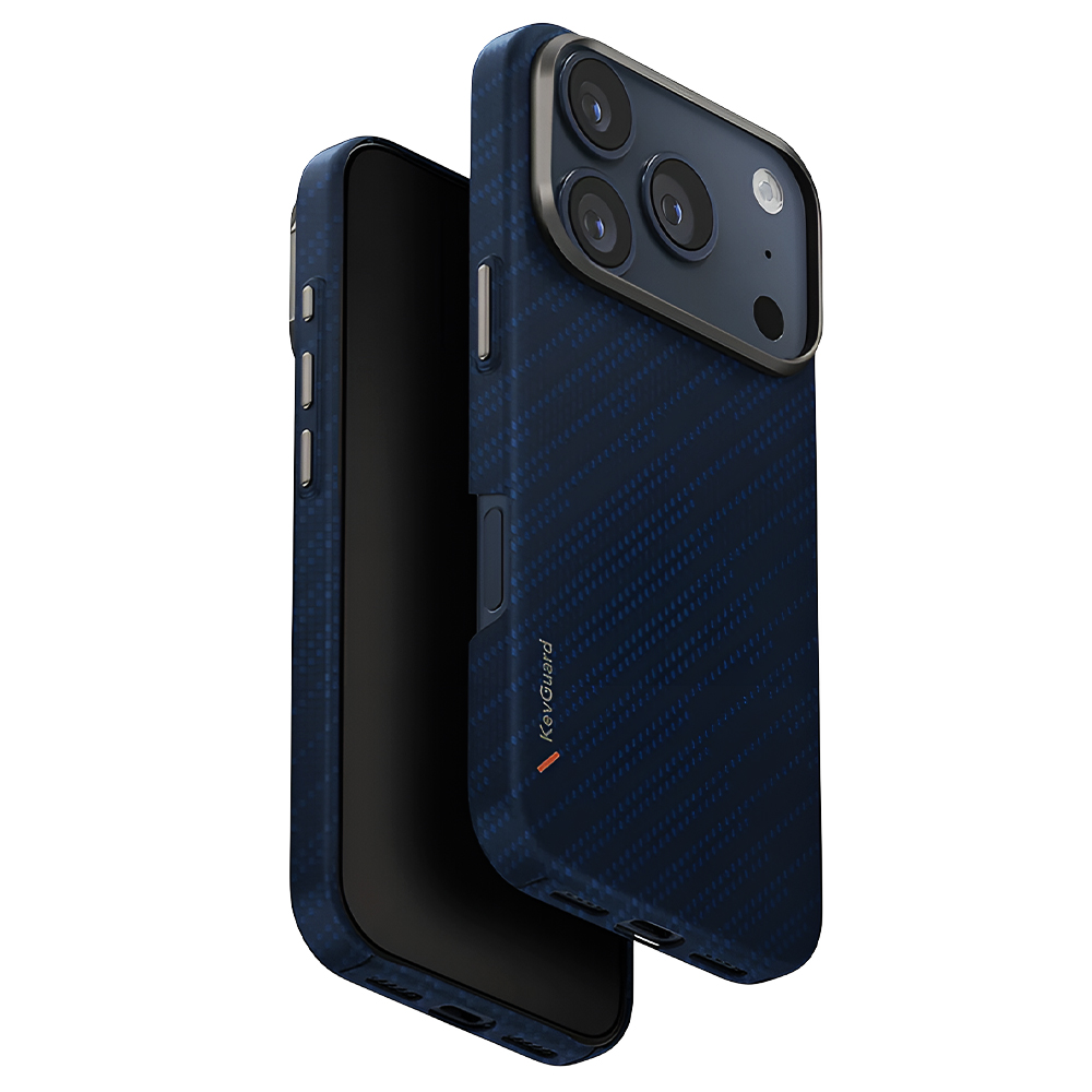 Калъф за iPhone 17 Pro - UNIQ Keva Aramid - Frosted Denim