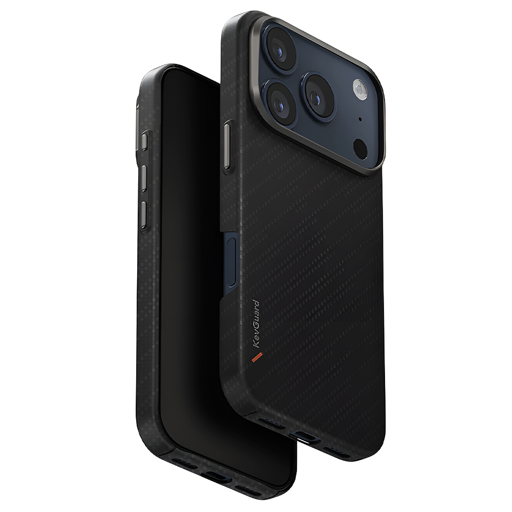 Калъф за iPhone 17 Pro - UNIQ Keva Aramid - Графитен Trace