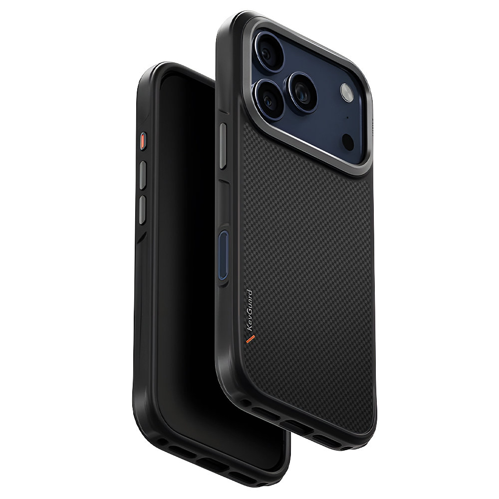 Калъф за iPhone 17 Pro Max - UNIQ Keva Keva Aramid - Черен