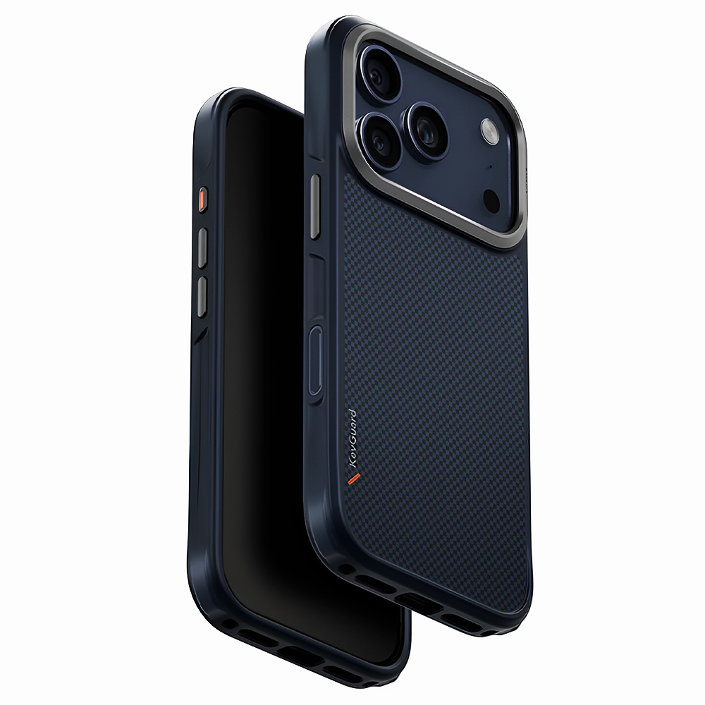 Калъф за iPhone 17 Pro Max - UNIQ Keva Keva Aramid - Тъмносин Син
