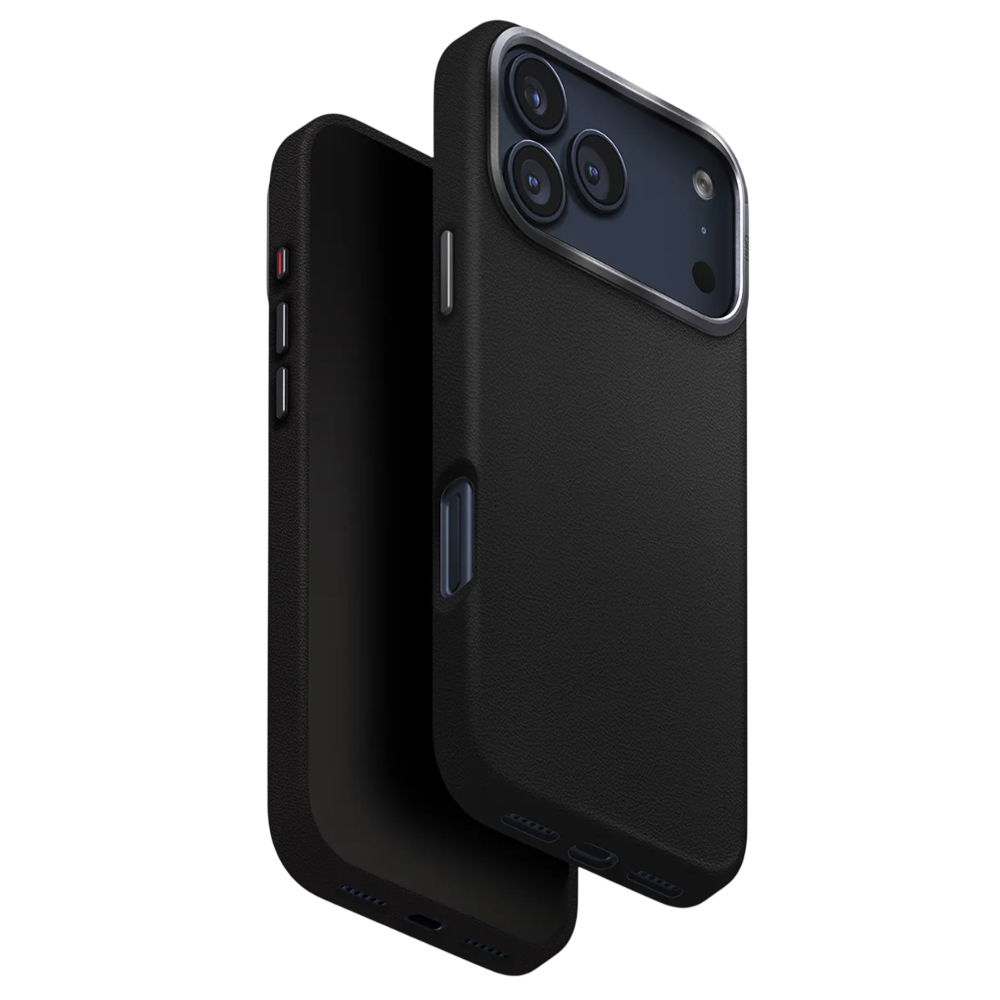 Калъф за iPhone 17 Pro - UNIQ Lyden Leatherette - Черен