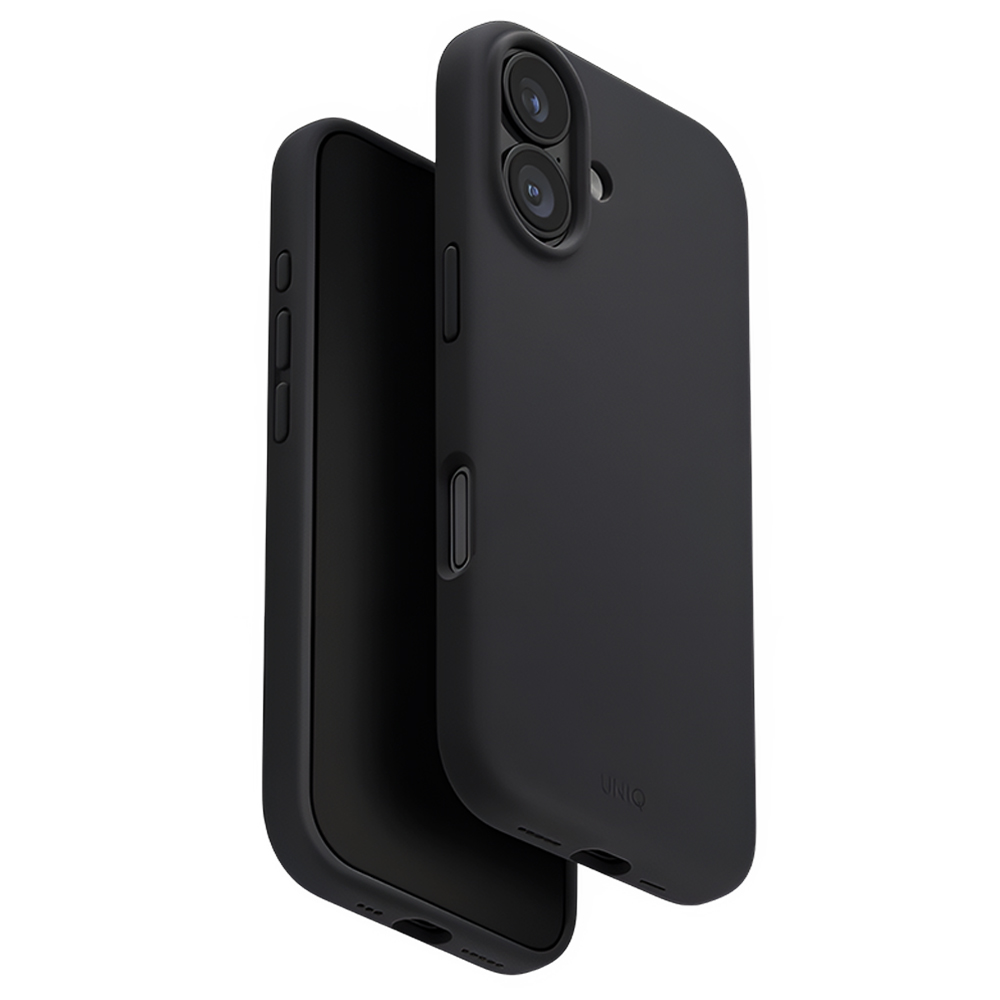 Калъф за iPhone 17 - UNIQ Lino MagClick™ - въглен черен