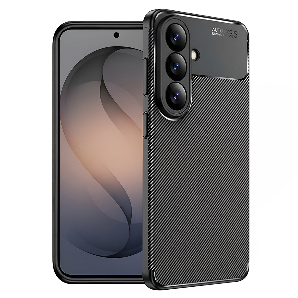 Калъф за Samsung Galaxy S26 - Techsuit CarbonFiber - Черен