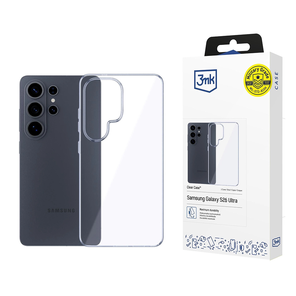 Калъф за Samsung Galaxy S26 Ultra - 3mk Прозрачен Case - Прозрачен