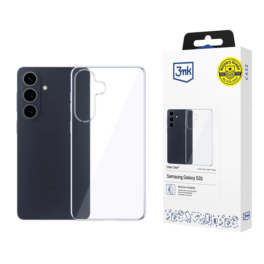 Калъф за Samsung Galaxy S26 - 3mk Прозрачен Case - Прозрачен