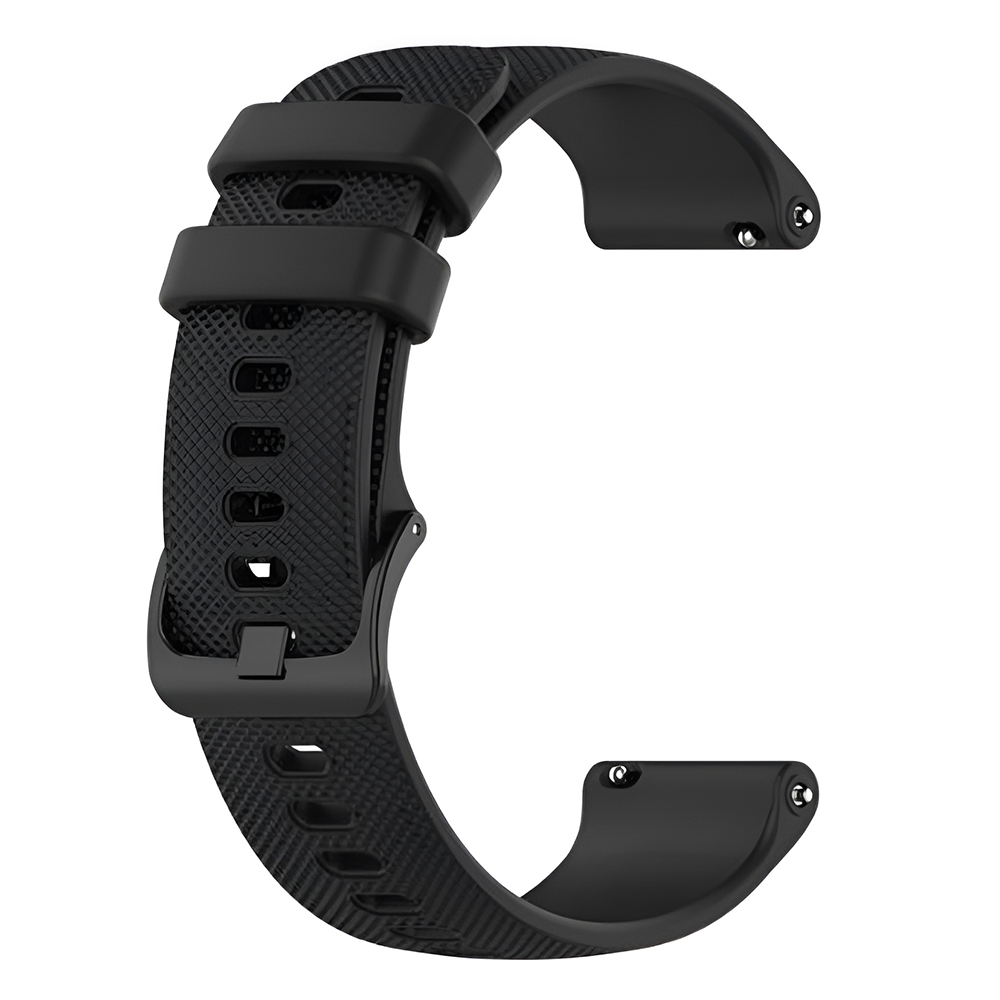 Каишка за Huawei Watch GT 4 (41mm)/W1/Honor Watch S1/Garmin Venu 2S/Vivoactive 4S - Techsuit Watchband 18mm (W006) - Черен