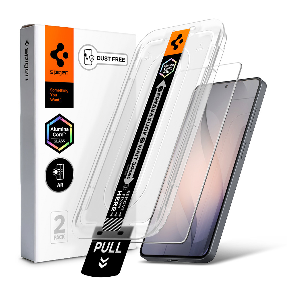 Калъф за Samsung Galaxy S26 (комплект от 2) - Spigen Glas.tR EZ FIT Pro (Anti-Reflection) (AGL11092) - Прозрачен