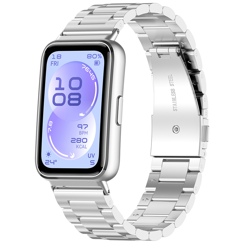 Каишка за Huawei Band 11 / Band 11 Pro - Techsuit Watchband (W010) - Сребрист