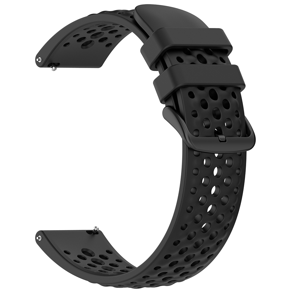 Каишка за Amazfit Active Max/Samsung Galaxy Watch (46mm)/Watch 3/Gear S3/Amazfit GTR/GTR 2 - Techsuit Каишка за часовник 22mm (W083) - Черен