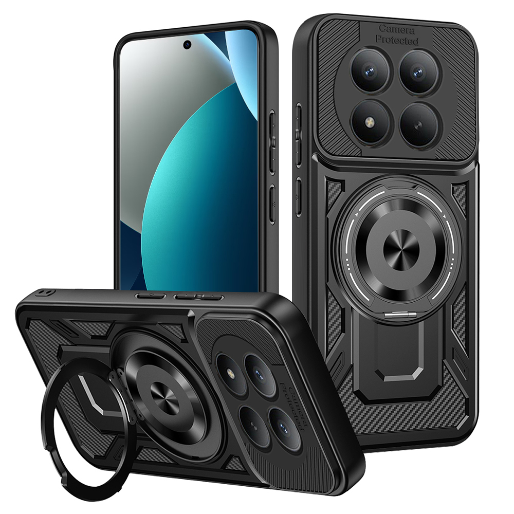 Husă Techsuit RuggedCam Xiaomi Redmi Note 15 Pro 4G Negru | albastru