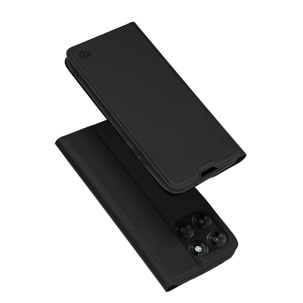 Калъф за Motorola Moto G77 / G67 - Techsuit Magskin Book - Черен