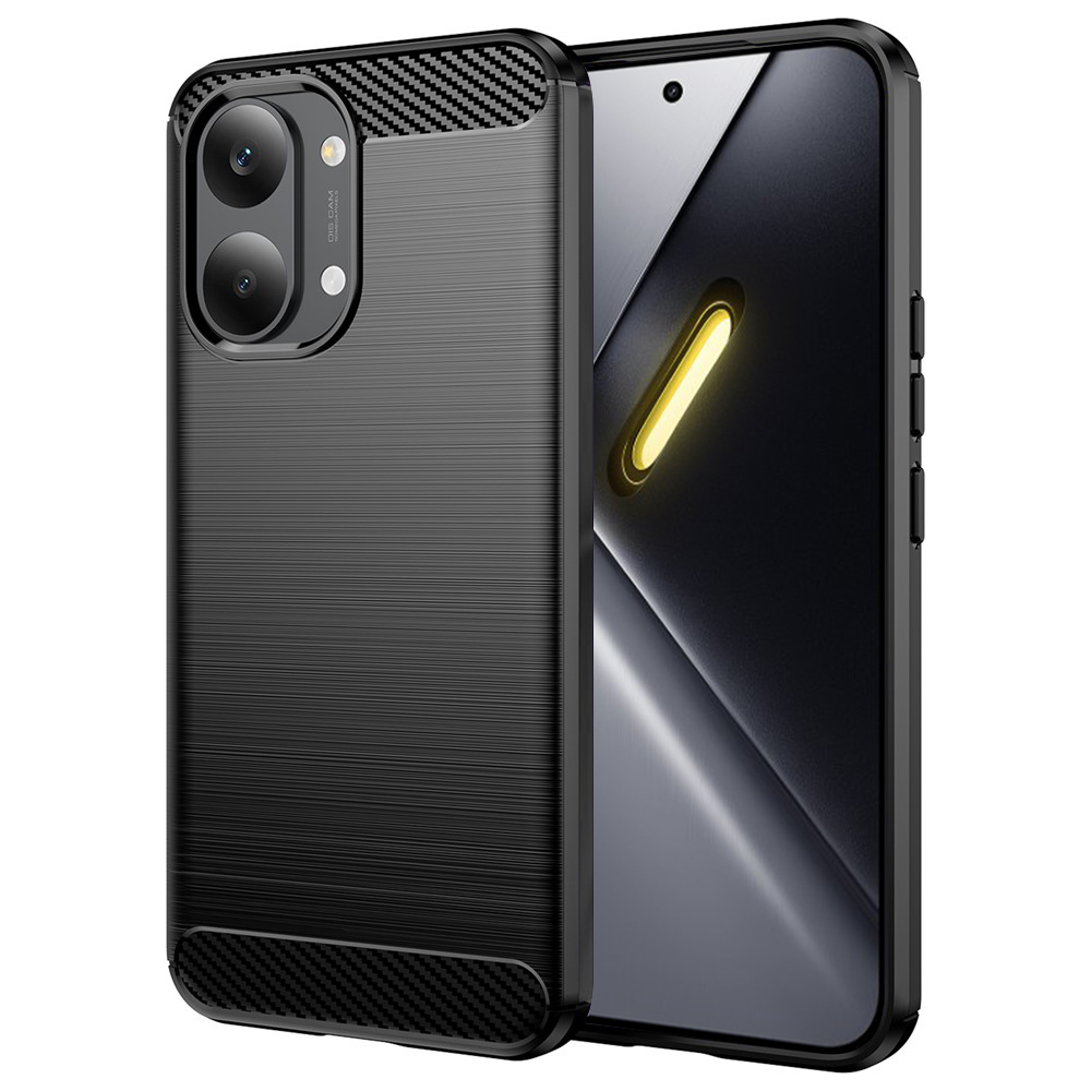 Husă Techsuit Carbon Silicone Xiaomi Poco X8 Pro Max Negru