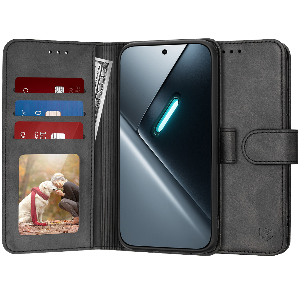Калъф за Xiaomi Poco X8 Pro - Techsuit Diary Book - Черен