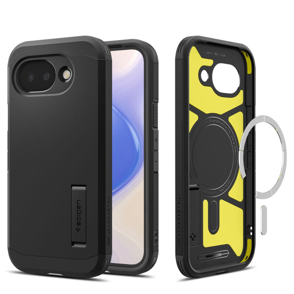 Калъф за Google Pixel 10a - Spigen Tough Armor MagSafe (ACS11280) - Черен