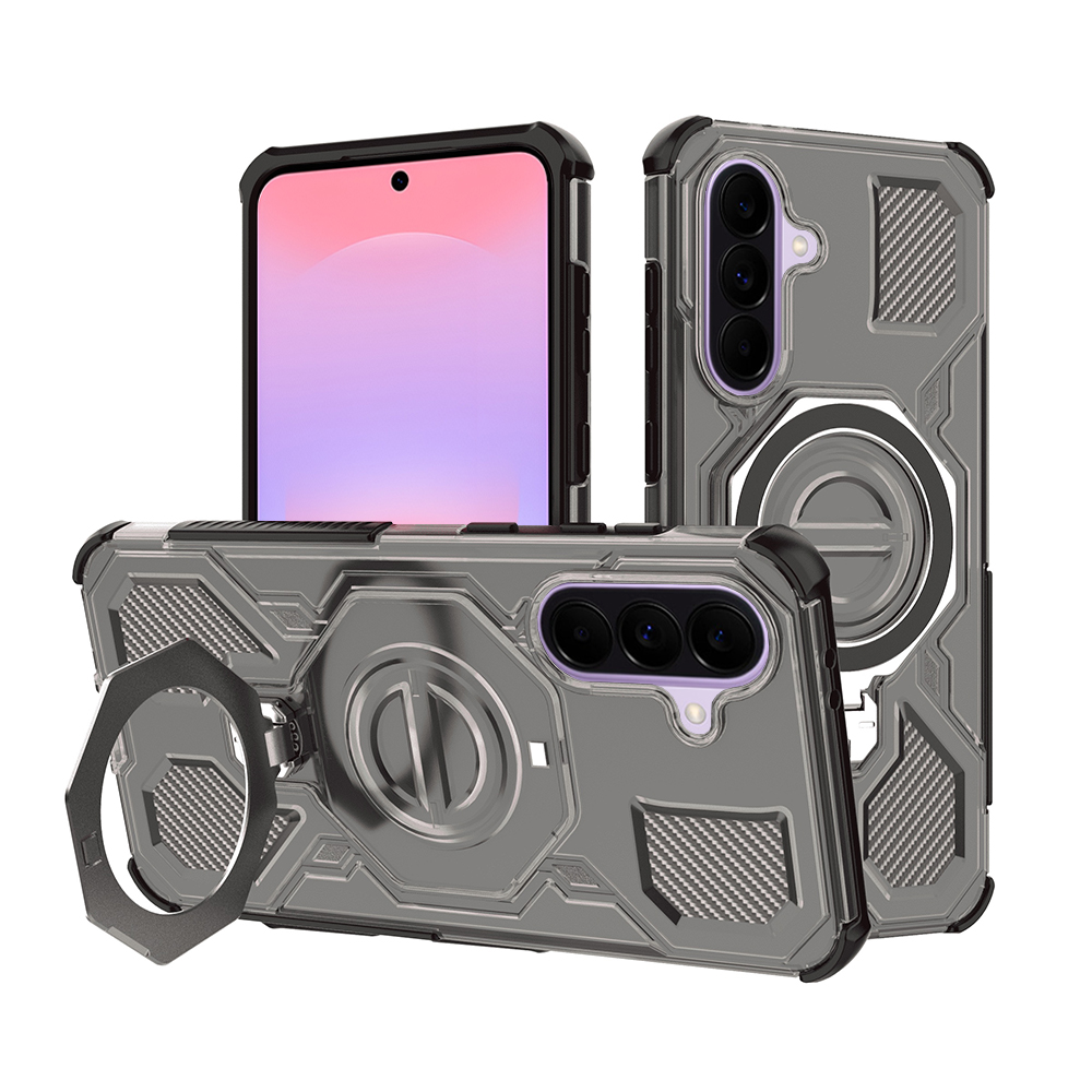 Калъф за Samsung Galaxy A37 5G - Techsuit Carbon Shield PRO - Smoke Черен