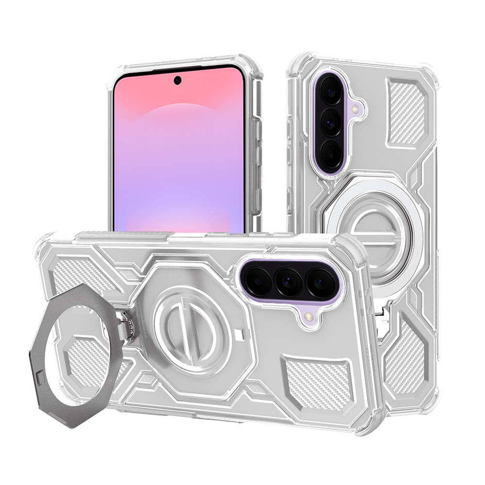 Калъф за Samsung Galaxy A37 5G - Techsuit Carbon Shield PRO - Бял Прозрачен