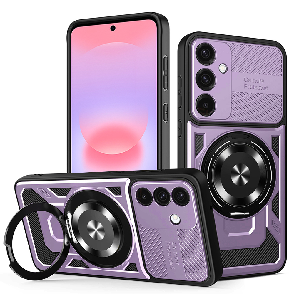 Калъф за Samsung Galaxy A37 5G / A36 5G / A56 5G - Techsuit RuggedCam - Лилав