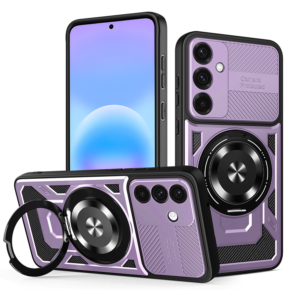 Калъф за Samsung Galaxy A57 5G - Techsuit RuggedCam - Лилав