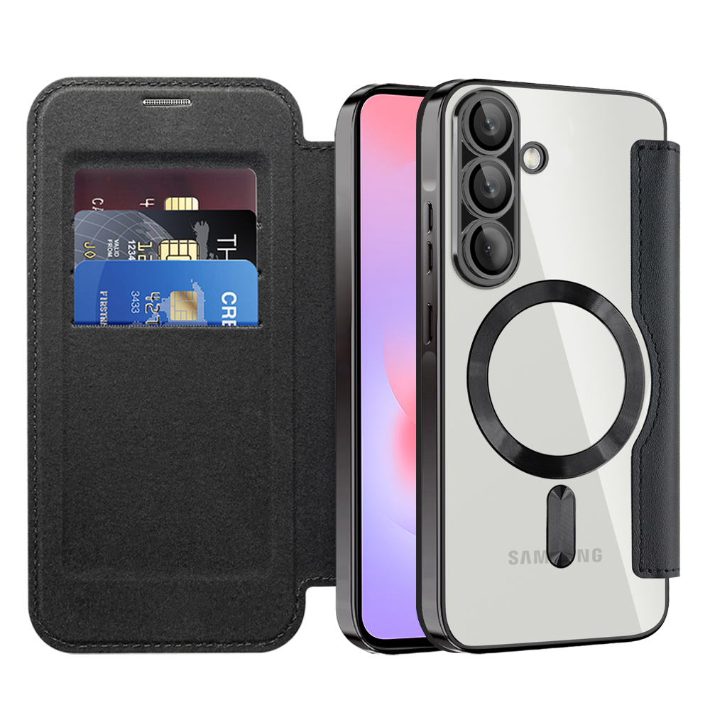 Калъф за Samsung Galaxy A37 5G - Techsuit SmartMag Book Case - Черен