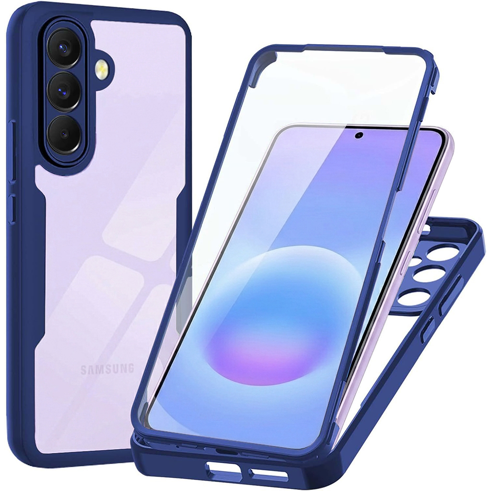 Калъф за Samsung Galaxy Galaxy A57 5G + капак - Techsuit ColorVerse 360 Series - Син