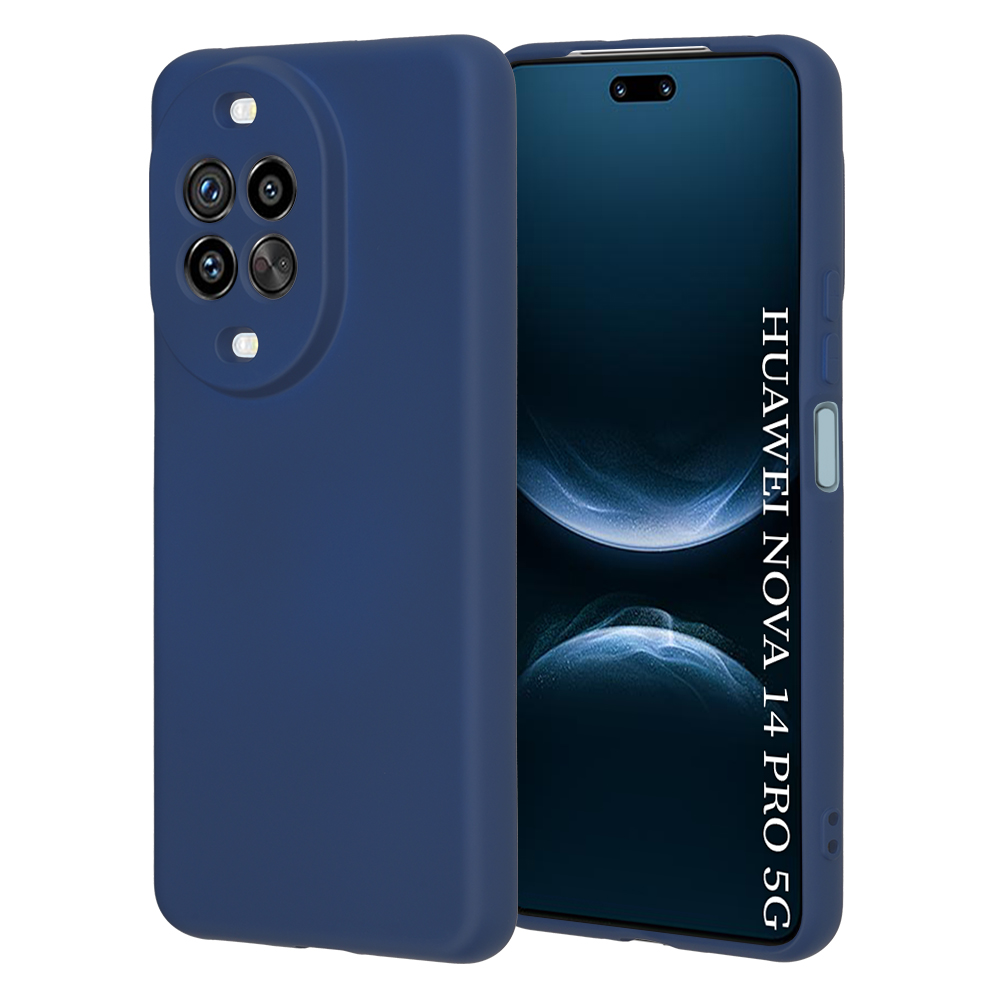Калъф за Huawei nova 14 Pro - Techsuit SoftFlex - Тъмносин Син