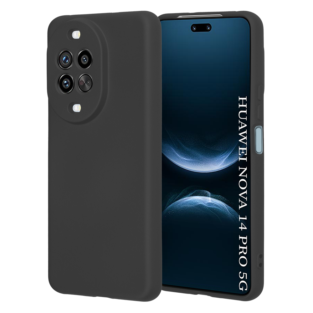 Калъф за Huawei nova 14 Pro - Techsuit SoftFlex - Черен