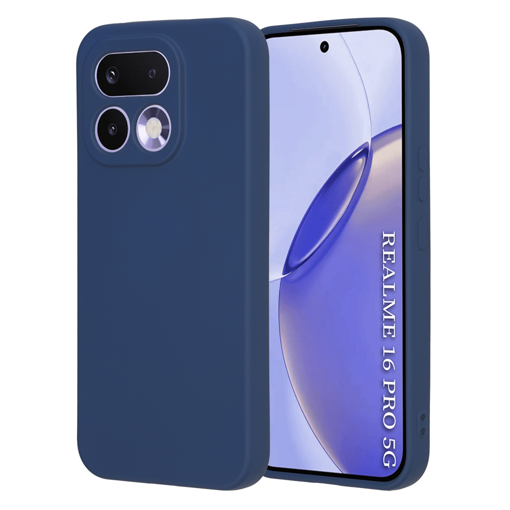 Калъф за Realme 16 Pro - Techsuit SoftFlex - Тъмносин Син