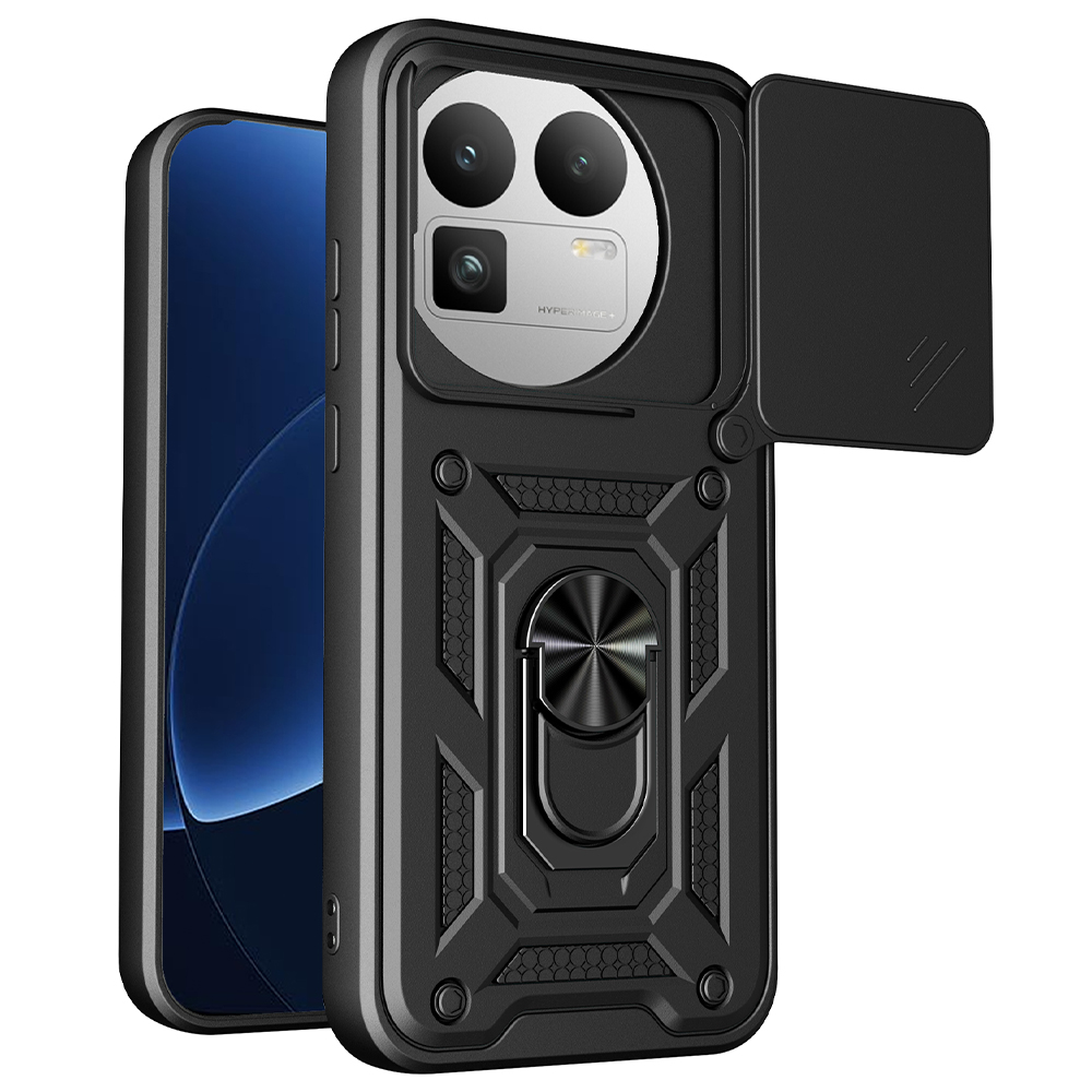 Husă Techsuit CamShield Series [Round Camera Cutout] Realme GT 8 Pro Negru | albastru