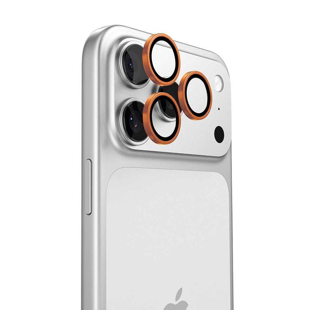 Калъф за камера за iPhone 17 Pro / iPhone 17 Pro Max - протектор за камера Torras Lensguard - Оранжев