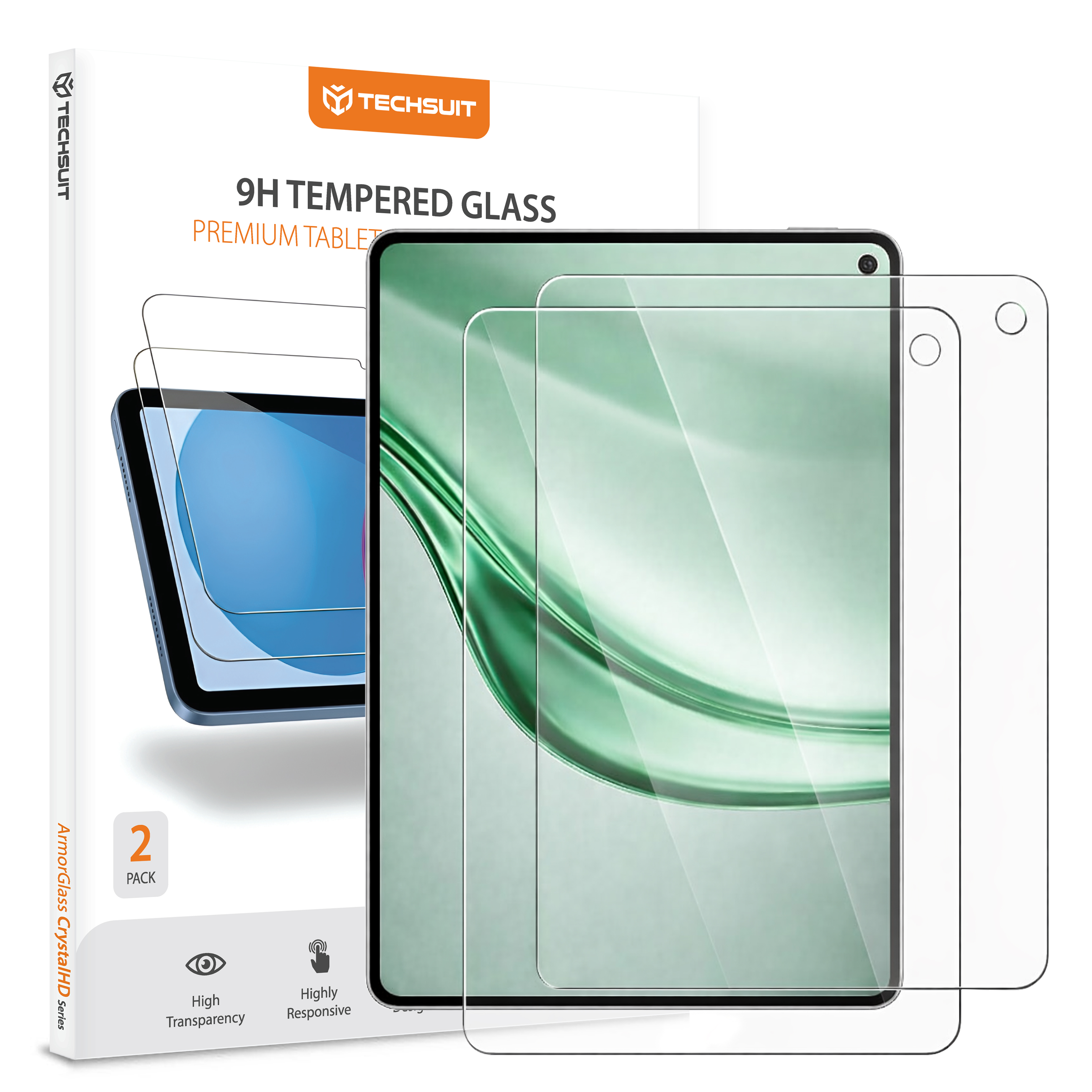 Husă Techsuit ArmorGlass CrystalHD (2 pack) Huawei MatePad Mini 8.8 Transparenta
