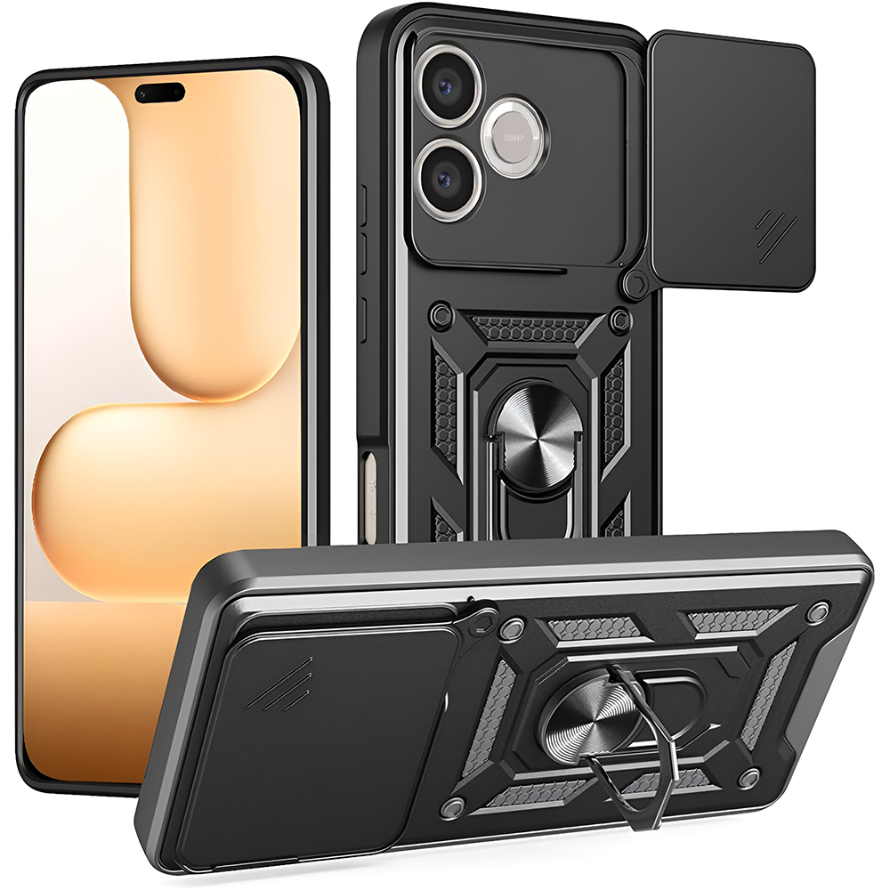 Калъф за Honor 600 Lite - Techsuit CamShield Series - Черен