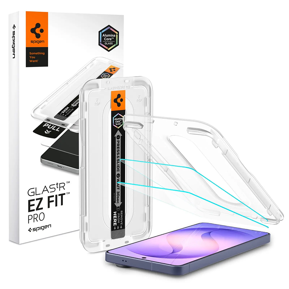 Фолио за Samsung Galaxy S26 Ultra (комплект от 2) - Spigen Glas.tR EZ FIT Pro Anti-Reflection (AGL11069) - Прозрачен