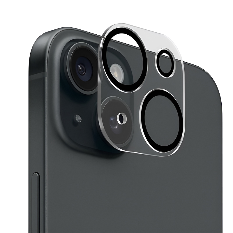 Калъф за iPhone 14 / iPhone 14 Plus - Lito S+ Camera Glass Protector - Черен/Прозрачен