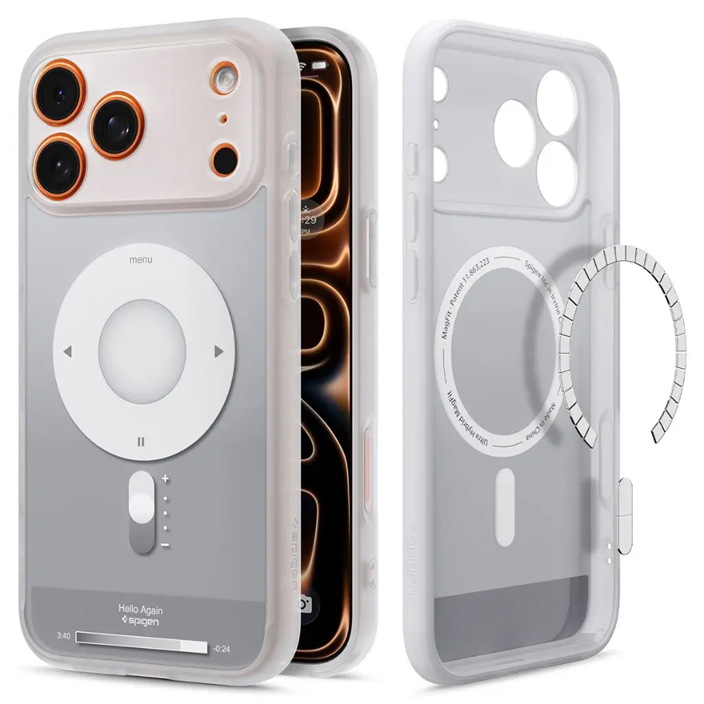 Калъф за iPhone 17 Pro Max - Spigen Ultra Hybrid Classic MagSafe (ACS10291) - Сребрист