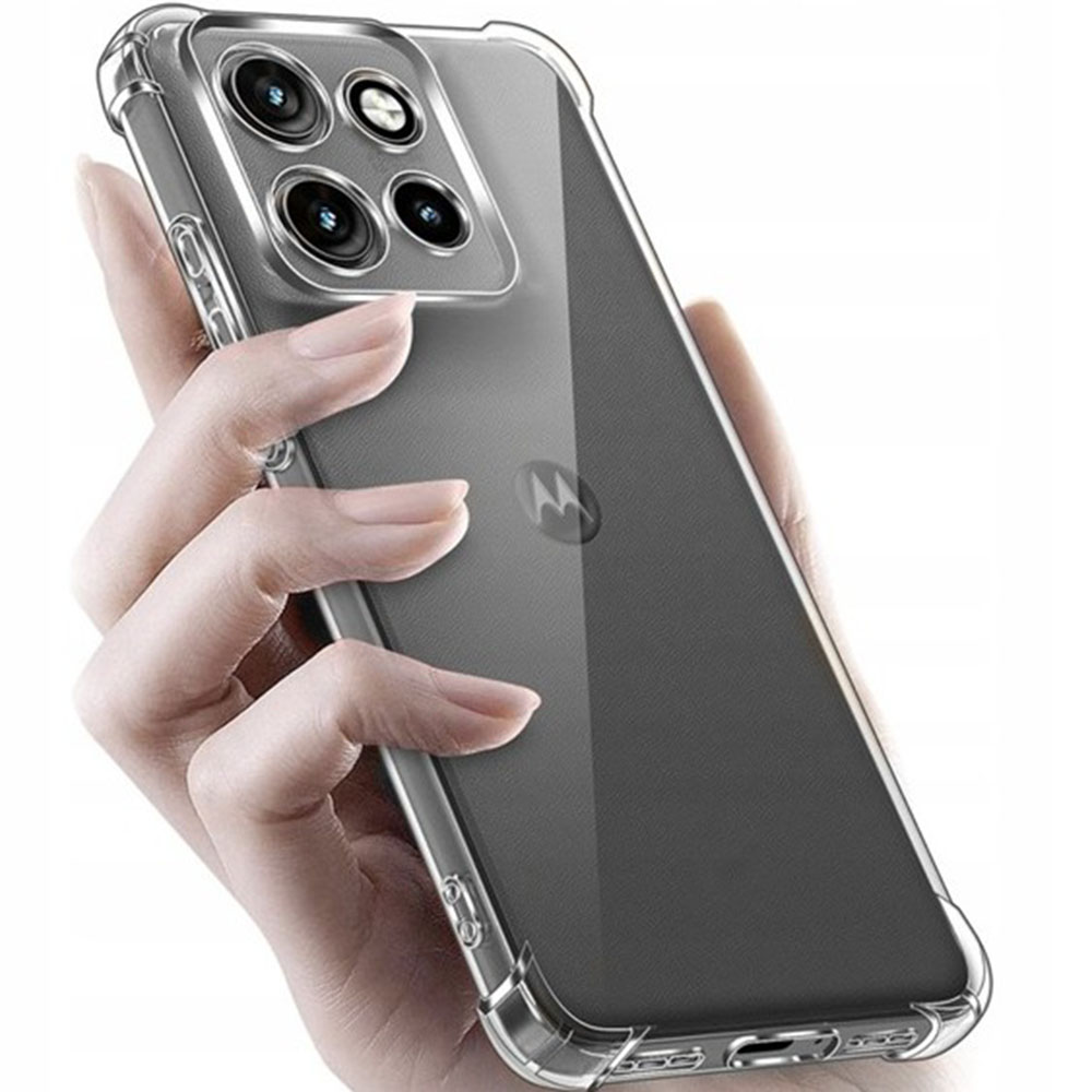 Utilizare husă Techsuit Shockproof Clear Silicone Motorola Edge 70 Fusion
