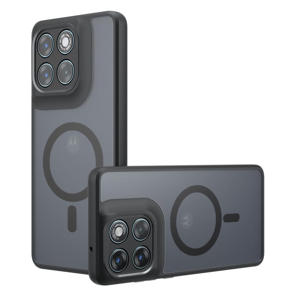 Калъф за Motorola Edge 70 Fusion - Techsuit PureFrost MagSafe - Frosted Черен