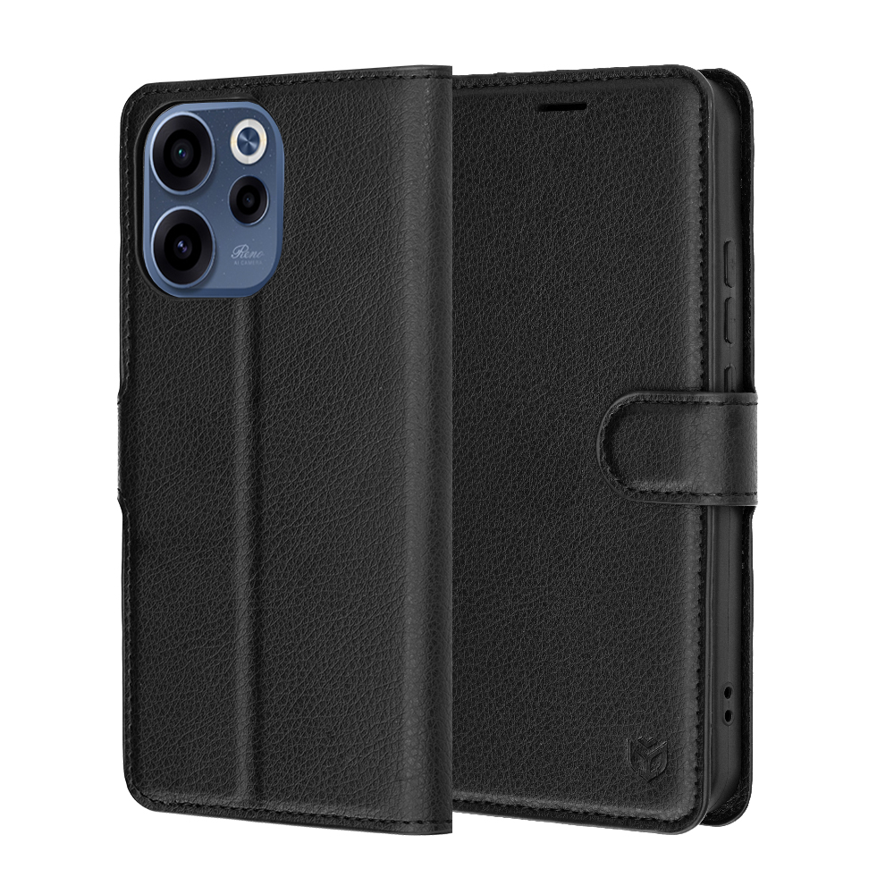 Калъф за Oppo Reno15 F / Reno15 FS 5G - Techsuit Leather Folio - Черен