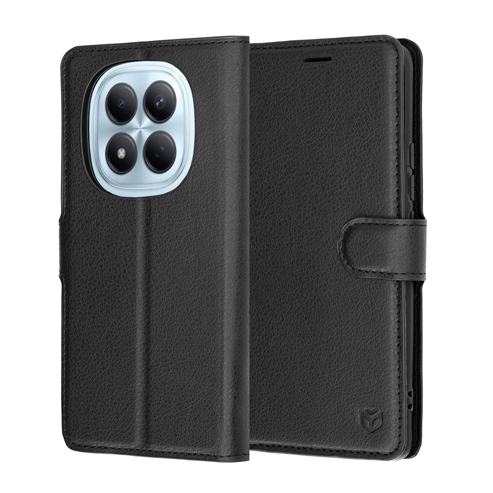 Калъф за Xiaomi Redmi Note 15 Pro 4G - Techsuit Leather Folio - Черен