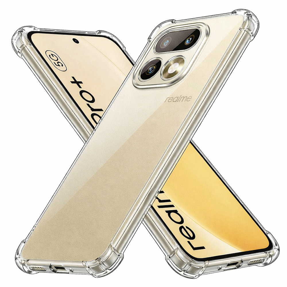 Калъф за Realme 16 Pro+ - Techsuit Shockproof Прозрачен Прозрачен Silicone - Прозрачен