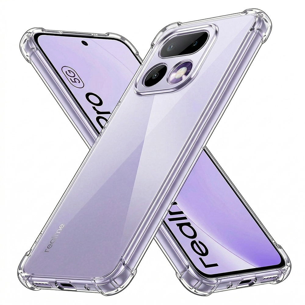 Калъф за Realme 16 Pro - Techsuit Shockproof Прозрачен Прозрачен Silicone - Прозрачен