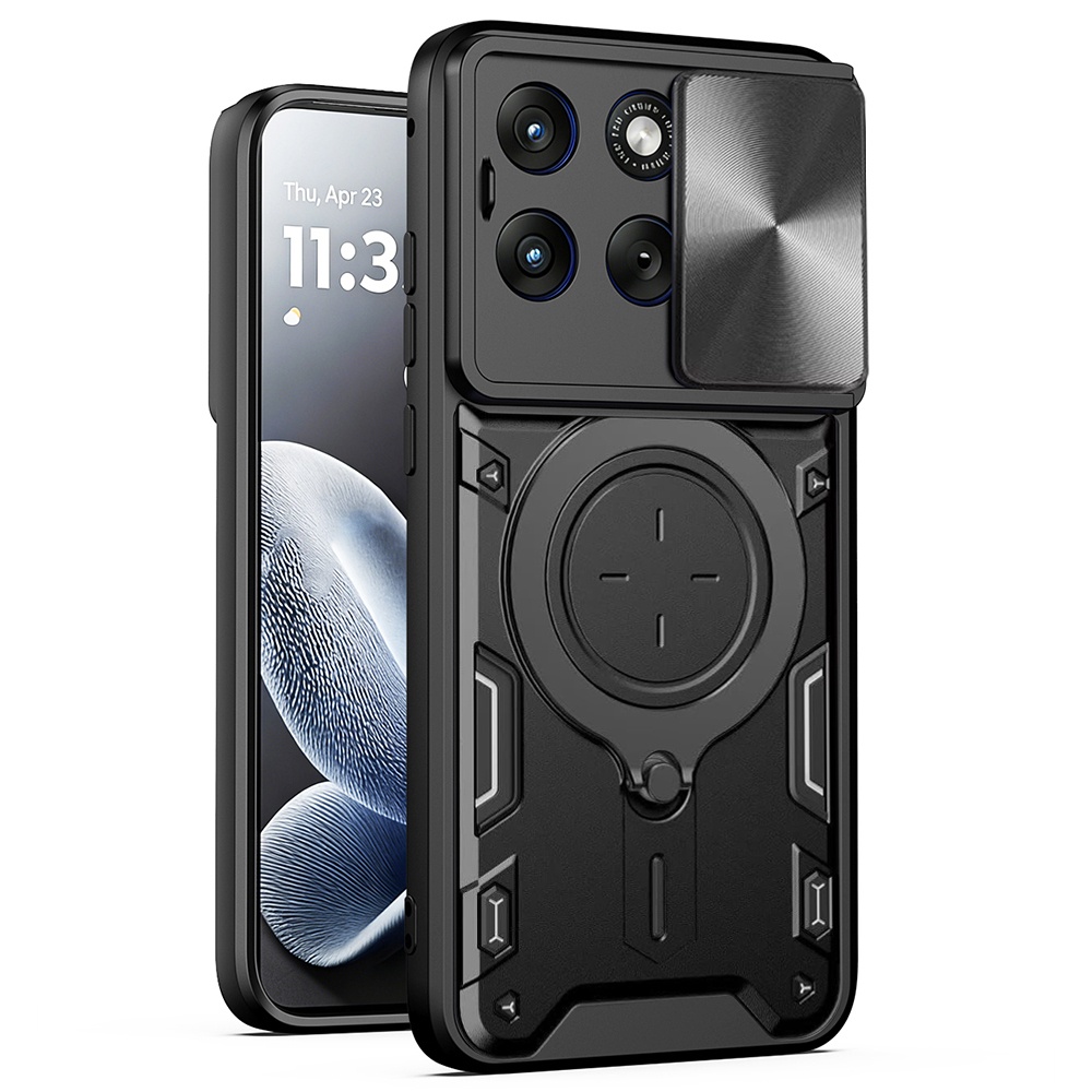 Husă Techsuit CamGuard Pro Motorola Edge 70 Fusion Negru | albastru